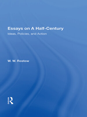 cover image of Essays on a Half-Century